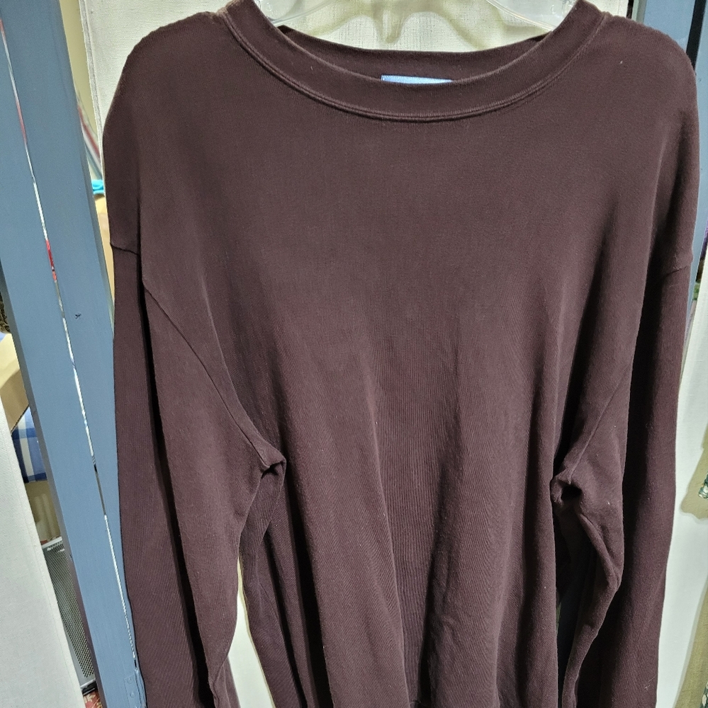 (4017)Non Fiction Women's Long sleeve T-Shirt, brown, Size XL,